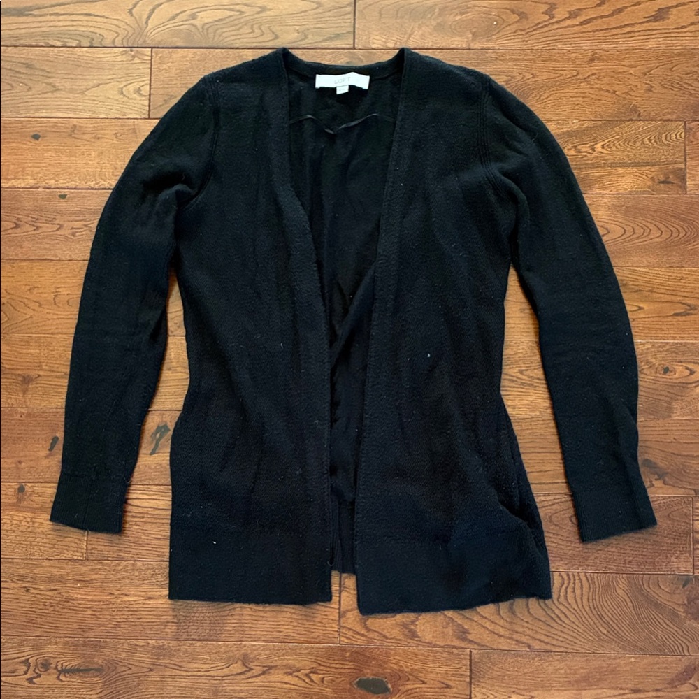 LOFT Black Women's Cardigan (XS)